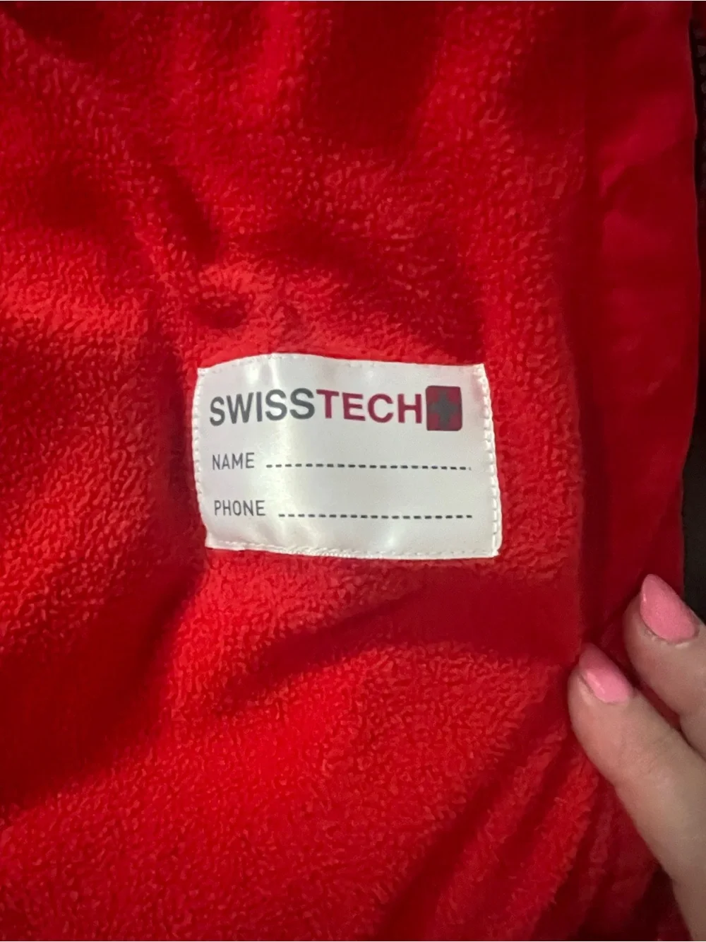 Swiss Tech Red Hooded Puffer Jacket for Kids
